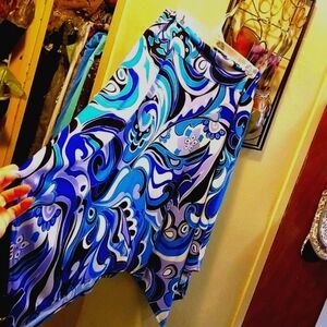 Blue blazing asymmetrical skirt (make an offer)